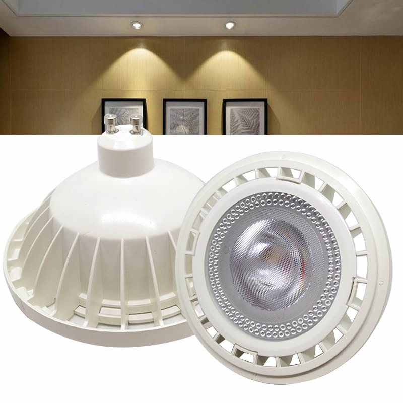 Super bright AR111 LED Spotlight Down-Lamp QR111 Downlight G53 GU10 Base AC 220V DC 12V High quality Warm white Cold white