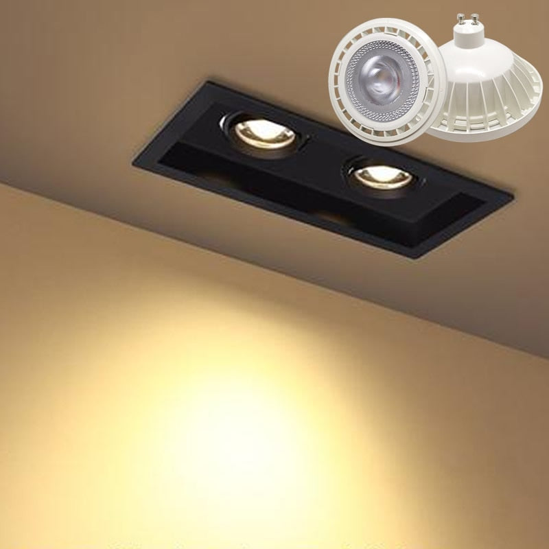 Super bright AR111 LED Spotlight Down-Lamp QR111 Downlight G53 GU10 Base AC 220V DC 12V High quality Warm white Cold white