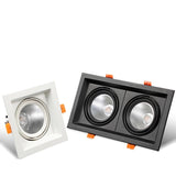 Super Bright Square Dimmable LED Downlight, COB, 10w, 20W, 30w, Decoration LED Spotlight, Ceiling Lamp, AC85-265v, 1pcs