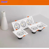 Super Bright Square Dimmable LED Downlight, COB, 10w, 20W, 30w, Decoration LED Spotlight, Ceiling Lamp, AC85-265v, 1pcs