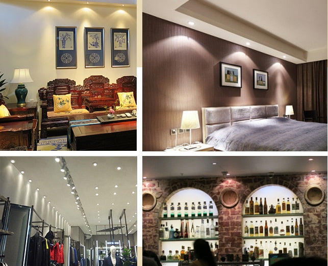 Dimmable waterproof led spot light wall washer COB ceiling light 7W/10W/15W/20W/25W/30W anti-glare aisle downlight spotlight 220v