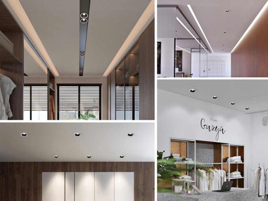 Dimmable waterproof led spot light wall washer COB ceiling light 7W/10W/15W/20W/25W/30W anti-glare aisle downlight spotlight 220v