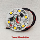 AC220V LED Module 3W5W 7W 9W 12W 15W 18W Downlight PCB Aluminum plate Tinned 20cm Cable SMD2835 Smart IC Driver Ceiling Lamp DIY