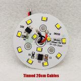AC220V LED Module 3W5W 7W 9W 12W 15W 18W Downlight PCB Aluminum plate Tinned 20cm Cable SMD2835 Smart IC Driver Ceiling Lamp DIY