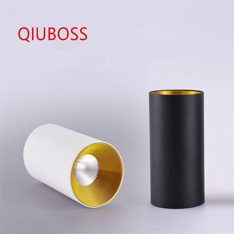 Cylindrical Dimmable COB LED Downlights 10W 12W 15W LED Ceiling Spot Lights AC85~265V LED Ceiling Lamps Background Lighting