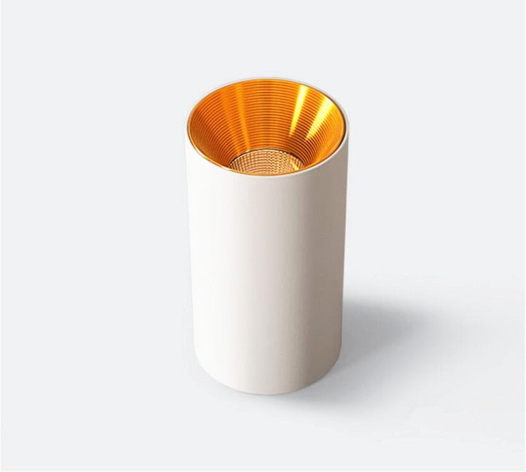 Cylindrical Dimmable COB LED Downlights 10W 12W 15W LED Ceiling Spot Lights AC85~265V LED Ceiling Lamps Background Lighting