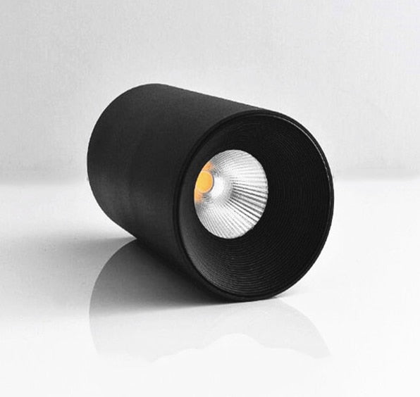 Cylindrical Dimmable COB LED Downlights 10W 12W 15W LED Ceiling Spot Lights AC85~265V LED Ceiling Lamps Background Lighting