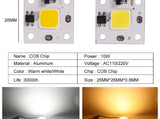 220V 110V Smart IC MINI LED COB Chip 10W White Warm White No Need Driver LED Lamp for Flood Light Spotlight Downlight Lighting