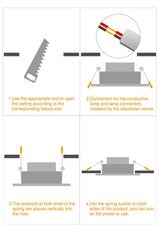 LED Downlight 3W 6W 9W 12W 15W 18W 10PCS/LOT Recessed Round LED Ceiling Lamp AC 110V 220V 240V Indoor Warm Cold White Lighting