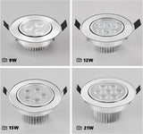 ACETIDE LED downlight Recessed Spot 6W 9W 12W 15W 21W AC220V LED Ceiling Downlight Dimmable led Downlight LED Spot Light