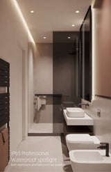 Aislian led Recessed downlight IP65 waterproof ultra-thin large beam angle spot light embedded bathroom shower room toilet