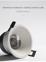 Aislian led Recessed downlight IP65 waterproof ultra-thin large beam angle spot light embedded bathroom shower room toilet