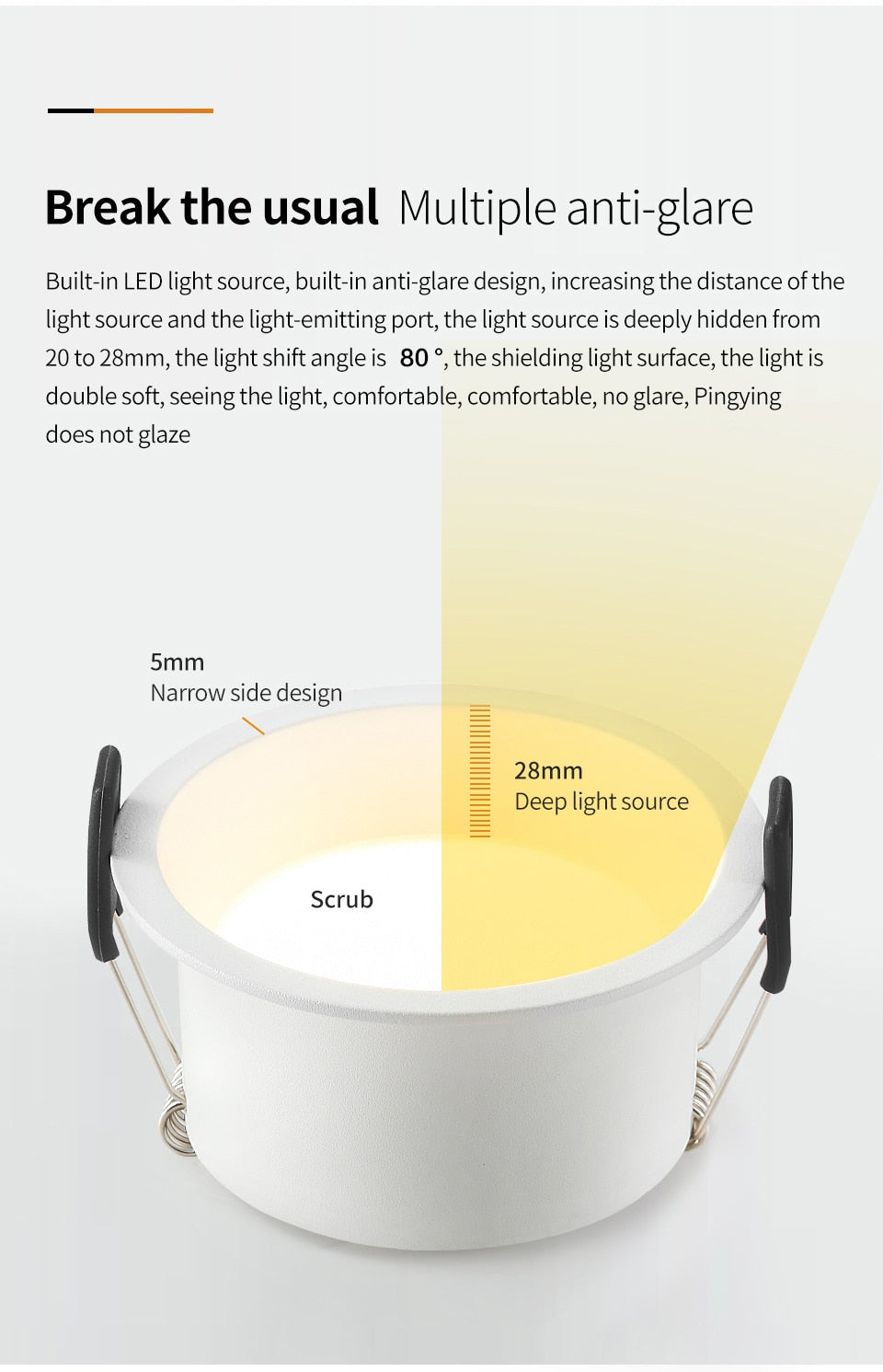 LED Recessed Downlight Indoor Narrow Border Down Light 8W 12W 16W LED Lamp Living Room Aluminum Ceiling High Quality Downlights