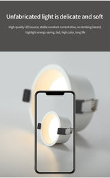 LED Recessed Downlight Indoor Narrow Border Down Light 8W 12W 16W LED Lamp Living Room Aluminum Ceiling High Quality Downlights
