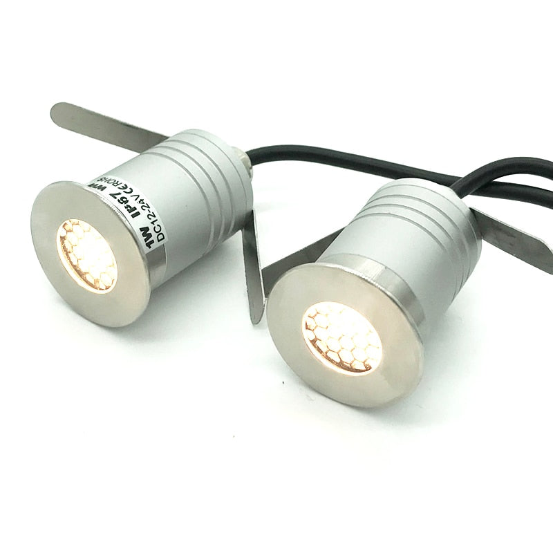 IP67 Spot Light 1W 3W 12V 24V Mini LED Light Emitting Grille Lighting for Outdoor Garden Bathroom Sauna Ceiling Downlight