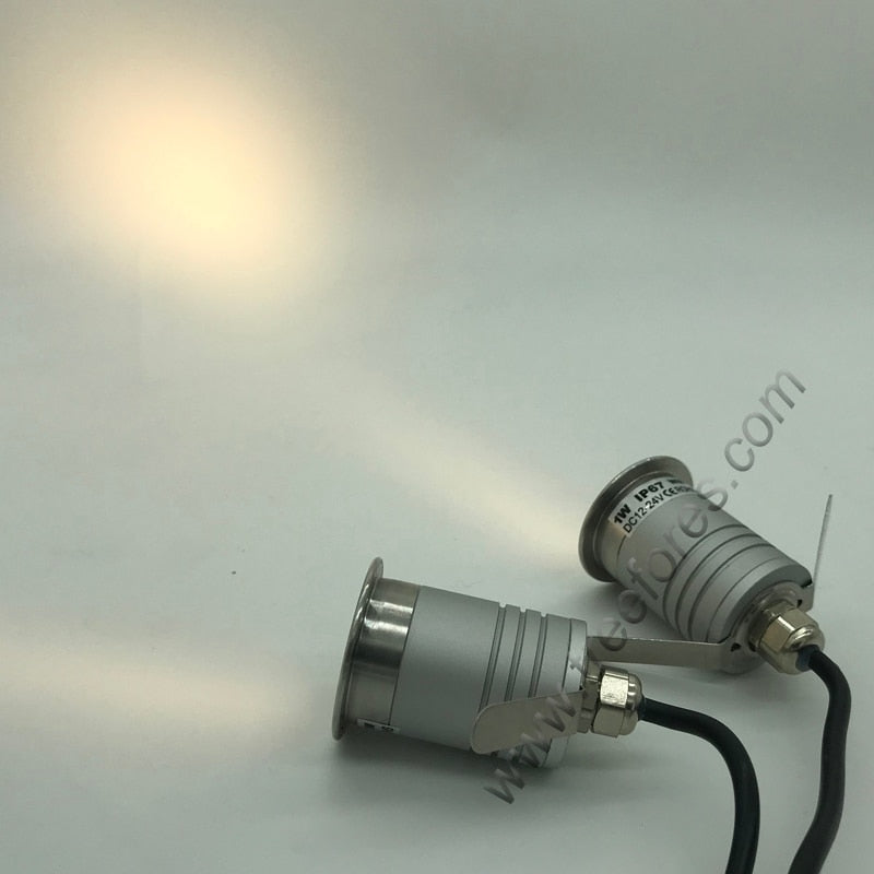 IP67 Spot Light 1W 3W 12V 24V Mini LED Light Emitting Grille Lighting for Outdoor Garden Bathroom Sauna Ceiling Downlight