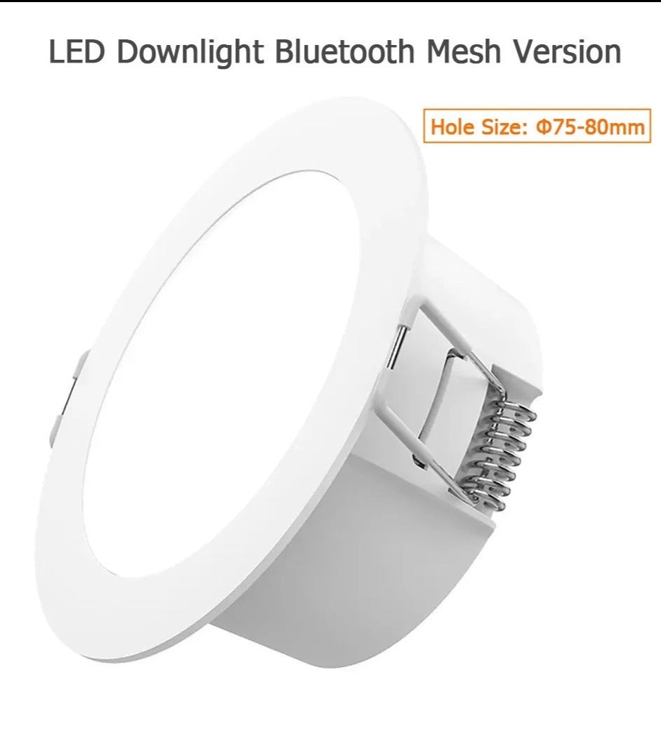 Led Downlight Bluetooth Mesh Version Controlled By Voice Smart Remote Control Adjust Outdoor Ceiling Light
