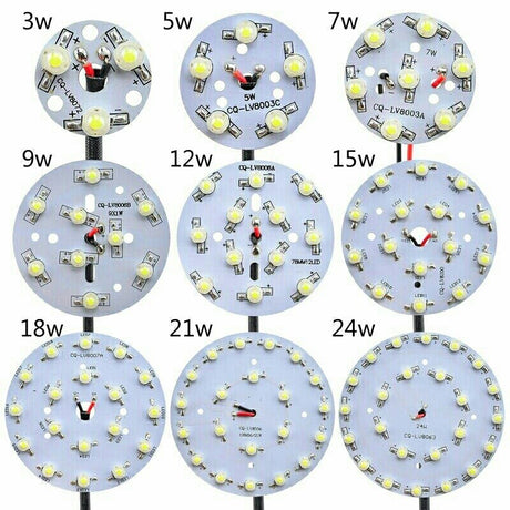 LED High Power Lamp Beads Light PCB 35mli Chip 3W 5W 7W 9W 12W 15W 18W 23mm 32mm 50mm 90mm 100mm For Blubs Downlight Spotlight