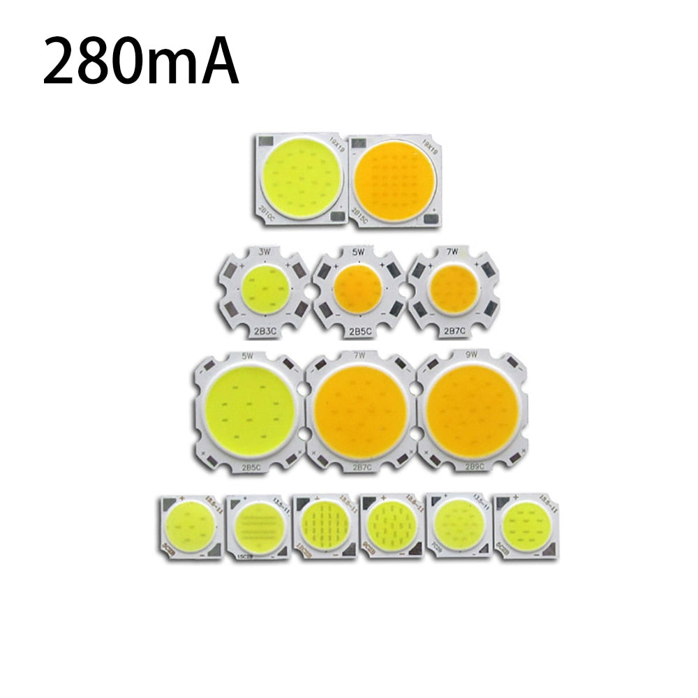 Downlight LED 5pcs/lot COB LED Chip 3w 5w 10w 12w 15w Flip Chip Light Board 2011 2820 1917 SMD White COB Lamp Beads Light Source for Downlight