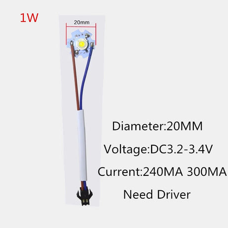 LED High Power Lamp Beads Light PCB 35mli Chip 3W 5W 7W 9W 12W 15W 18W 23mm 32mm 50mm 90mm 100mm For Blubs Downlight Spotlight