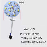 LED High Power Lamp Beads Light PCB 35mli Chip 3W 5W 7W 9W 12W 15W 18W 23mm 32mm 50mm 90mm 100mm For Blubs Downlight Spotlight