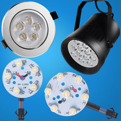 LED High Power Lamp Beads Light PCB 35mli Chip 3W 5W 7W 9W 12W 15W 18W 23mm 32mm 50mm 90mm 100mm For Blubs Downlight Spotlight