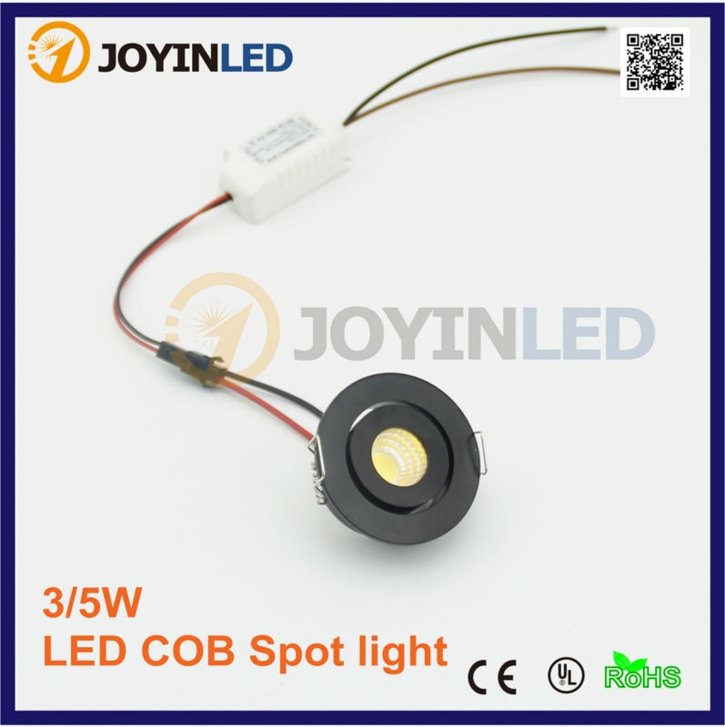 Factory 3W Micro Led Spot Light White Miniature Mini COB LED Downlights 3W Small Recessed Spotlights Cob