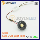 Factory 3W Micro Led Spot Light White Miniature Mini COB LED Downlights 3W Small Recessed Spotlights Cob