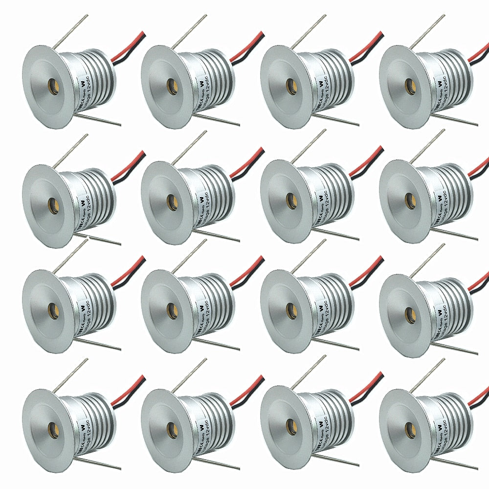IP65 1W Mini LED Spotlight DC12V Indoor Dimmable Downlight 25MM Focos Ceiling Spot Lamp Corridor Stair Cabinet Gazebo Lighting