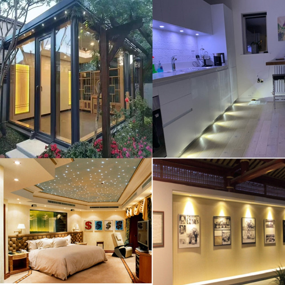 IP65 1W Mini LED Spotlight DC12V Indoor Dimmable Downlight 25MM Focos Ceiling Spot Lamp Corridor Stair Cabinet Gazebo Lighting