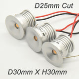 Mini LED Downlight 1W IP65 12V 15mm 25mm Outdoor Garden Bathroom Corridor Ceiling Spot Bulb Light SPA Sauna Lighting Lamp CE
