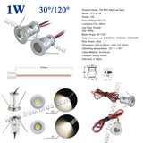 Mini LED Downlight 1W IP65 12V 15mm 25mm Outdoor Garden Bathroom Corridor Ceiling Spot Bulb Light SPA Sauna Lighting Lamp CE