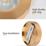 LED Spotlight Ultra-Thin 3W/5W/10W Ceiling Downlight Surface Mount Spot Lamp for Bedroom Kitchen Indoor Home Shop Display Lights