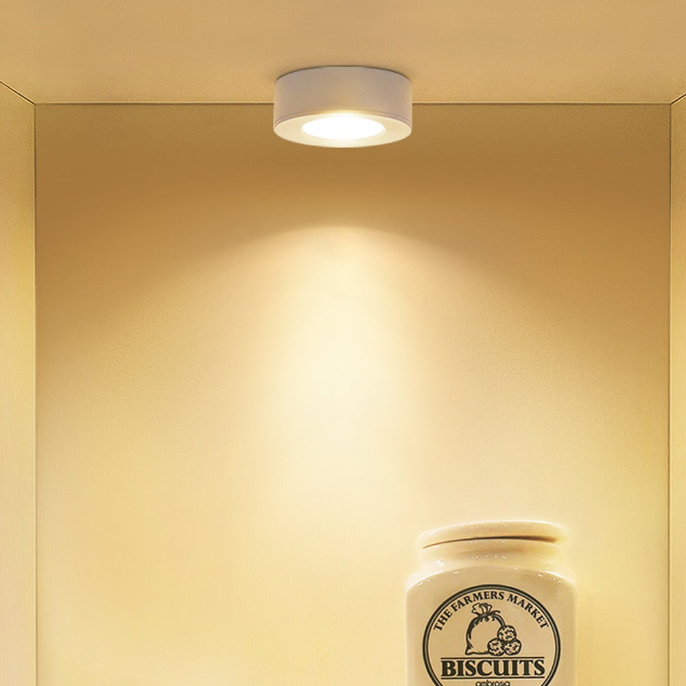 LED Spotlight Ultra-Thin 3W/5W/10W Ceiling Downlight Surface Mount Spot Lamp for Bedroom Kitchen Indoor Home Shop Display Lights