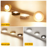 LED Spotlight Ultra-Thin 3W/5W/10W Ceiling Downlight Surface Mount Spot Lamp for Bedroom Kitchen Indoor Home Shop Display Lights