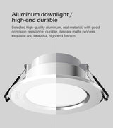Xaomi OPPLE LED Downlight 3W 120 Degree Round Recessed Lamp Warm/Cool White Led Bulb Bedroom Kitchen Indoor LED Spot Lighting