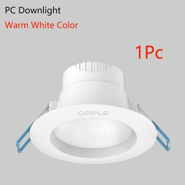 Xaomi OPPLE LED Downlight 3W 120 Degree Round Recessed Lamp Warm/Cool White Led Bulb Bedroom Kitchen Indoor LED Spot Lighting