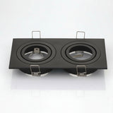 Aluminum GU10 MR16 Downlight Holder Black Silver White GU10 Fixture Frame Square MR16 Spot Light Bracket