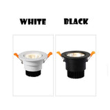 ACETIDE Recessed Dimmable LED Ceiling Light Lamp 3W/ 5W/ 7W/ 9W /12W/ 15W Round COB Spotlight LED Downlights AC85-265V