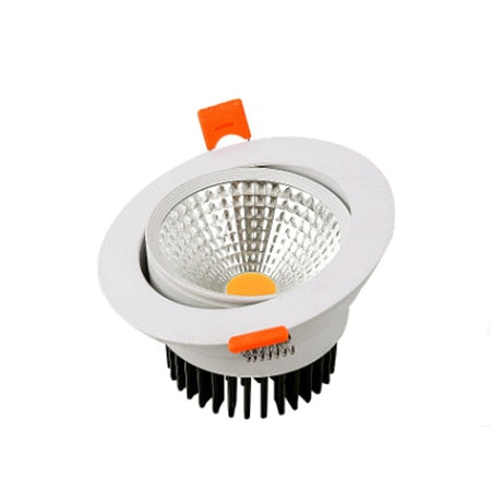 ACETIDE Recessed Dimmable LED Ceiling Light Lamp 3W/ 5W/ 7W/ 9W /12W/ 15W Round COB Spotlight LED Downlights AC85-265V