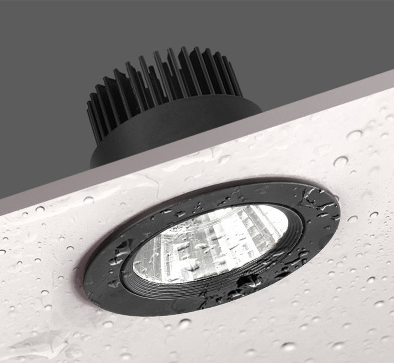 ACETIDE Recessed Dimmable LED Ceiling Light Lamp 3W/ 5W/ 7W/ 9W /12W/ 15W Round COB Spotlight LED Downlights AC85-265V