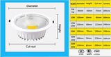 Dimmable LED Downlights 20W 30W 40W 50W 60W COB LED Recessed Ceiling Lamp Warm Cool White LED Spot Light