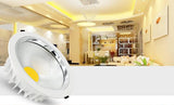 Dimmable LED Downlights 20W 30W 40W 50W 60W COB LED Recessed Ceiling Lamp Warm Cool White LED Spot Light