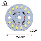 Downlight 20-50pcs  a Lot DC12V lamp Bead LED Bulb Lamp 3W 6W 9W 12W 15W 18W Brightness Light Board For led bulb led downlight