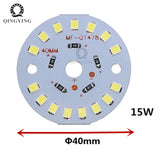 Downlight 20-50pcs  a Lot DC12V lamp Bead LED Bulb Lamp 3W 6W 9W 12W 15W 18W Brightness Light Board For led bulb led downlight