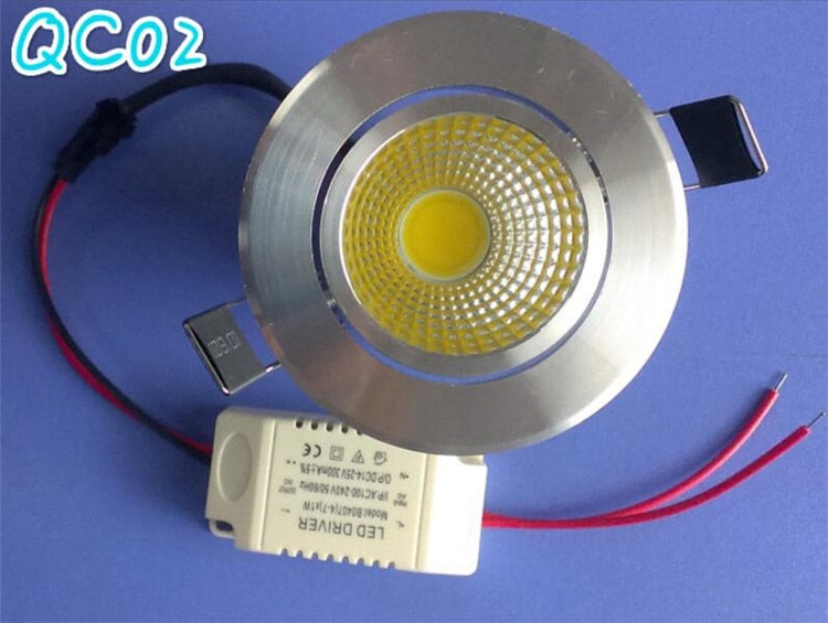High Quality Epistar LED COB Recessed Downlight Dimmable 7W 10W LED Spot lamp Dimming Ceiling Lamp light 110V 220V