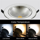 High Quality Epistar LED COB Recessed Downlight Dimmable 7W 10W LED Spot lamp Dimming Ceiling Lamp light 110V 220V