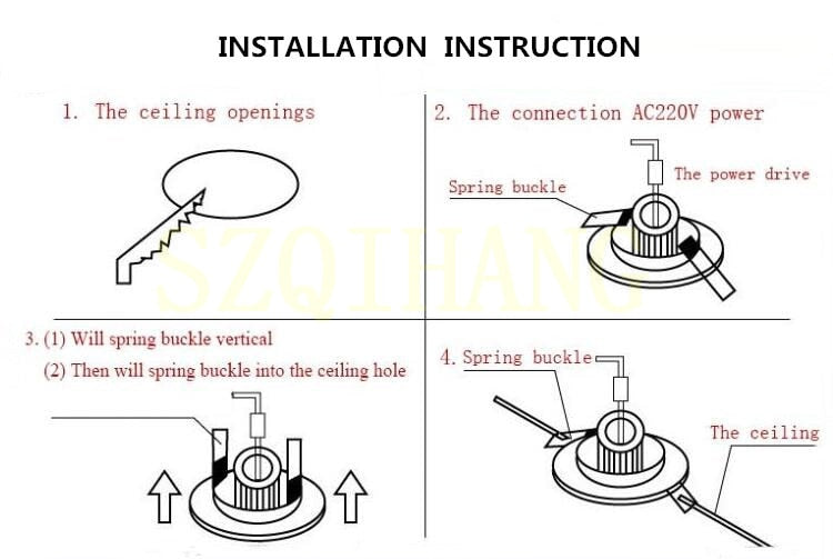 High Quality Epistar LED COB Recessed Downlight Dimmable 7W 10W LED Spot lamp Dimming Ceiling Lamp light 110V 220V