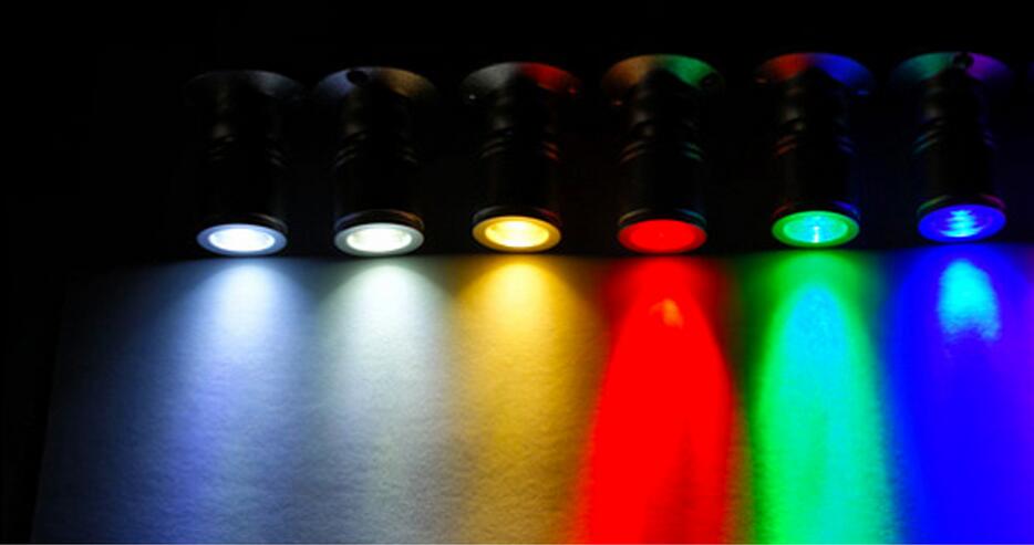 Mini led cabinet spot light AC110V 220V 1W 3W White or warm white led closet downlight RoHS CE