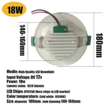LED Ceiling Lights For Room 18W 15W 12W DC12V Downlights Ceiling Spots LED Fixture Ceiling lamps For Indoor living Room Lighting
